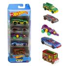 HotWheels Cartela 5 Carros Sortidos Colecionáveis