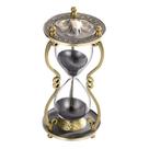 Hourglass Sand Timer CNCJ Gravação de elefante 60 minutos em preto