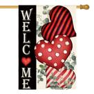 House Flag AVOIN colorlife Boas-vindas ao Dia dos Namorados 70x100cm