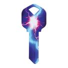 House Key Blank Hillman Wackey Lightning de um lado House Key Blank Hillman Wackey Lightning de um lado