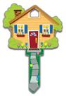 House Key Blank Lucky Line KW1/11 em cores variadas