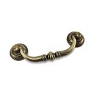 Househook Vintage Brass Drop Bail puxa 4,25" para o centro