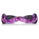Hoverboard Rosa Galaxia Skate Eletrico Com Luz Led Azul