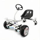 Hoverkart Carrinho Hoverboard Com Volante Amortecedor 4,5 6,5 8,5 10 polegadas Branco