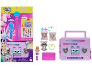 Hrd65 polly pocket brinquedo festa discoteca fashion reveal