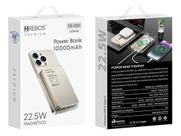 HREBOS Power Bank PB909 10000mAh Portátil Carga Rápida USB-A para Celular e Gadgets