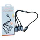 Hub 3 em 1 USB PEI-CT25 Conexão Rápida e Prática