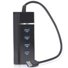 Hub 4p. usb 3.0 super speed preto