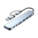 Hub Adaptador Multiportas USB-C 8 Em 1 Tipo-C Para Celular E Tablet Xiaomi USB 3.0