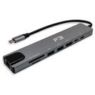 HUB Adaptador Tipo-c 8 em 1 para HDMI USB 3.0 SD/MICRO F3