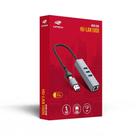 Hub C3tech 3.0 3 Portas Usb E 1 Lan Com Conector Alternável