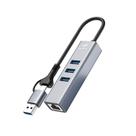 HUB C3Tech USB-C/A 3.0, para 3x USB 3.0, Ethernet, Preto - HU-LAN1000GY HUB C3Tech USB-C/A 3.0, para 3x USB 3.0, Ethernet, Preto - HU-LAN1000GY
