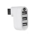 Hub Carregador Usb 2.0 3 Portas Plug Giratório Bright 0335