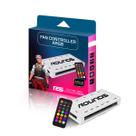 Hub controladora 6 pwm e 7 argb com controle round5 branco r5-controller-argb-w-2208