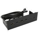 Hub de painel frontal USB 2.0 Dpofirs de 4 portas para PC e estojo de computador