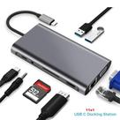 Hub Docking Station 11x1 Adaptador Type C X Lan, Hdmi, Vga, Sd, Usb , Pd E P2 Hub Docking Station 11x1 Adaptador Type C X Lan, Hdmi, Vga, Sd, Usb , Pd E P2