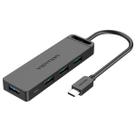 Hub Extensor de USB Tipo C P/ 4 USB 3.0 Computador Notebook