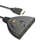 Hub Hdmi Switch 3x1 Adaptador Cabo 3 Entradas E 1 Saída NF Hub Hdmi Switch 3x1 Adaptador Cabo 3 Entradas E 1 Saída NF