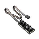 Hub Multi Fans 5 Entradas Cooler Fan 4 ou 3 Pinos Controle Pwm