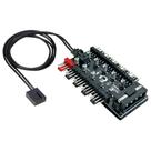 Hub Multi Fans Até 10 Cooler 3 e 4 Pinos Controle Pwm Molex