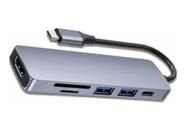 Hub Multifuncional Tipo C 6 em 1 KP-AD117 Knup