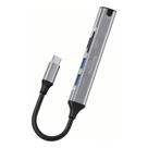 Hub tipo c 5 em 1 (2xusb2.0, 1xusb3.0, micro sd, tf) peining pei-hub23
