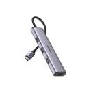 Hub Ugreen 4 Portas USB-A 3.0 5Gbps CM473 - Cinza