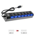 Hub USB 2.0 7 Portas Chaveadas JC-HUB701 F3 604