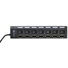 Hub usb 2.0 7 portas com cabo e led indicador - huv-40