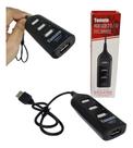 Hub Usb 2.0 Régua Alta Velocidade 4 Portas Extensor Pendrive - Tomate