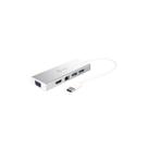 Hub USB 3.0 j5create JUD380 com HDMI, VGA, RJ45 Gigabit Ethernet