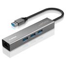 HUB USB 3.2 - 3 Portas - 1 Porta RJ45 - Comtac 24129466
