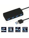Hub USB 4 em 1 ADT-057 Extensor com 4 Portas USB 2.0, Alta Velocidade e Portátil