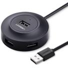 Hub usb 4 portas 2.0 com cabo de 1m preto cr106 ugreen - 20277