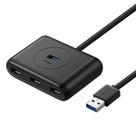 Hub usb 4 portas 3.0 com cabo de 1m preto cr113 ugreen - 20291