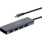 Hub USB 4 Portas Bright HB001 Tipo C 4k