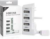 Hub USB 4 Portas Para Xbox One S Slim Carregador Adaptador Branco