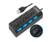 Hub USB 4 Portas USB 2.0 Com Até 480mbps De Velocidade - MBTECH