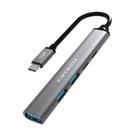 Hub Usb 5 Portas Usb 3.0 C/Chave Seletora Hu-P300Si Prata C3 Tech