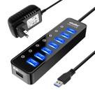 Hub USB Atolla Hub de dados USB 3.0 de 7 portas com porta de carregamento