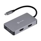 HUB USB-C - 1 Porta USB 3.0, USB-C - 2x HDMI - VGA - PD60W - Vinik HC-5VGA HUB USB-C - 1 Porta USB 3.0, USB-C - 2x HDMI - VGA - PD60W - Vinik HC-5VGA