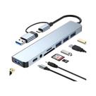 Hub USB C 8 Em 1, Estação De Docking 4K Thunderbolt 3 Para MacBook Air M1, iPad Pro, Adaptador RJ45 Hub USB C 8 Em 1, Estação De Docking 4K Thunderbolt 3 Para MacBook Air M1, iPad Pro, Adaptador RJ45