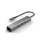 Hub Usb-C Com 3 Portas USB 3.2, Com 1 Porta Rede Gigabit, Comtac, Aluminium 20139454 Hub Usb-C Com 3 Portas USB 3.2, Com 1 Porta Rede Gigabit, Comtac, Aluminium 20139454