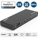 HUB USB-C, DockStation 15 em 1 com 2x DisplayPort e 2x HDMI, RJ45, Audio/Mic., WL-UG69DK1 Wavlink