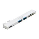 Hub USB-C Dual Type-C 5 em 1 para 2*USB 2.0 + SD card + PD Charger - Cabos & Plugs