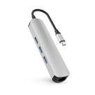 Hub USB-C HyperDrive Tube 6 em 1 prateado