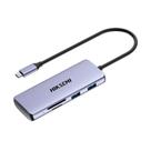 Hub USB-C Macho Hiksemi , 1x HDMI, 4x USB-A, 1x USB-C, 1x SD/Micro-SD - HS-HUB-DS8 Hub USB-C Macho Hiksemi , 1x HDMI, 4x USB-A, 1x USB-C, 1x SD/Micro-SD - HS-HUB-DS8