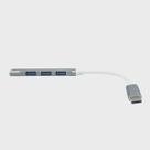 Hub usb-c tipo-c 3 portas usb 2.0 1 porta usb 3.0 chumbo hb104