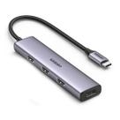 Hub USB-C Ugreen 4 Portas USB 3.0 Adaptador para Windows e Mac