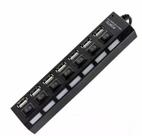 HUB USB Exbom UH-257 7 Portas USB 2.0 Plug and Play